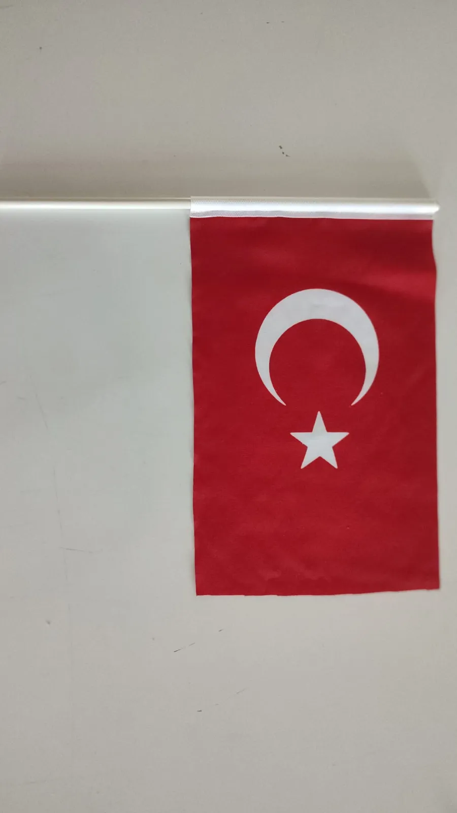 Sopalı Türk Bayrağı Alpaka-Raşel-Pigment Kumaş